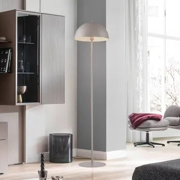 Lampička Schöner Wohnen stojací lampa Ali, písková barva, železo, E27 - Ø stínidlo na lampu 38 cm; podstavec – Ø 30 cm, výška 0,5 cm písečná bríza 1 x 25 W - Doprava zdarma