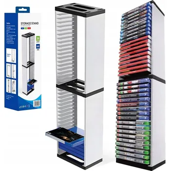 Herní konzole STOJAK NA PŁYTY GIER S 36 SLOTY PRO PS5 PS4 XBOX ONE SWITCH