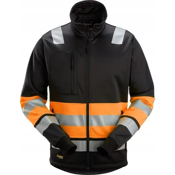 Moto bunda PRACOVNÍ VÝSTRAŽNÁ BUNDA BOZP NA ZIP SNICKERS WORKWEAR 8034 (ČERNO-ORANŽOVÁ XXL)