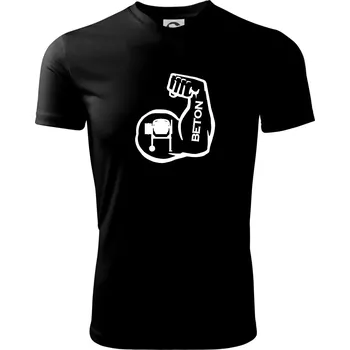 Beton svaly - Dětské triko sportovní (dresovina) - 146 cm/10 let ( Černá )