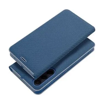 Pouzdro na mobilní telefon Pouzdro LUNA Book Carbon pro XIAOMI 14 Ultra modré - OEM + zdarma možnost vyzkoušet a vrátit zboží do 30 dní