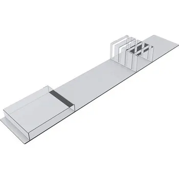 Příborník do zásuvky Příslušenství Wood Line - držák na nože z nerezové oceli (otvory pro 4 čepele)