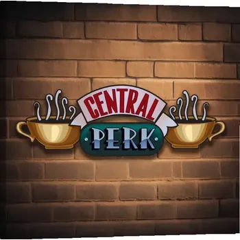 Obraz Sablio Obraz Seriál přátelé CENTRAL PERK Cihly - 50x50 cm