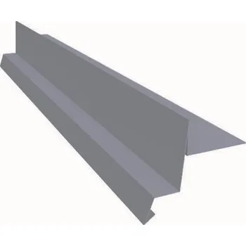 Střecha Závětrná lišta Viplanyl klasik s okapnicí r.š.333mm RAL 7012 tmavě šedá dl.2m