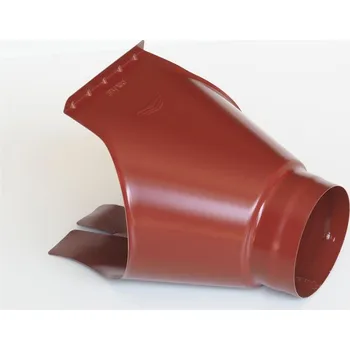 okap Kotlík pozinkovaný FeZn lakovaný RAL 3009 červená oxid 250/80mm