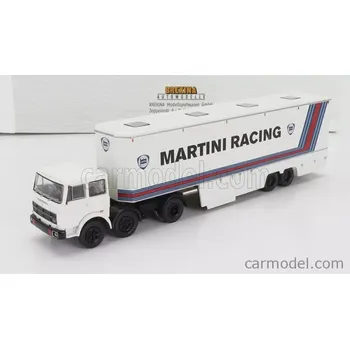 autíčko Brekina plast Fiat 691 T Truck Team Lancia Martini Racing Car Transporter 1970 1:87 Bílá