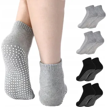 Pánské ponožky 4 páry pánských protiskluzových ponožek pro sport, trénink a rehabilitaci