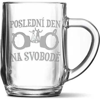 Sklenice Sablio Půllitr Poslední den na svobodě: 0,5