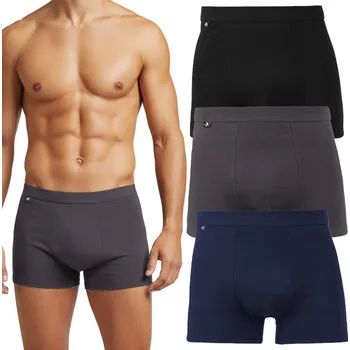 Pánské spodní prádlo Spodní prádlo boxerky klasické přiléhavé hladké bavlna 3-balení MORAJ L