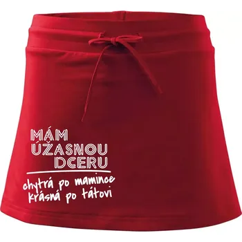 Dámská sukně Mám úžasnou dceru - Sportovní sukně - two in one - S ( Červená )