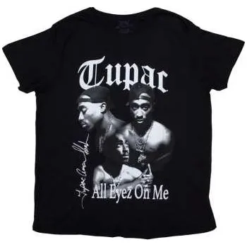 Pánské tričko Merch Tupac: Tupac Unisex T-shirt: All Eyez B&w (small) S
