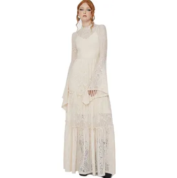 Dámské šaty šaty dámské KILLSTAR - Hecate - Ivory - M