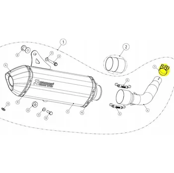 hadicová spona Hadicová spona objímka trubky Akrapovic nerezová ocel - P-R51