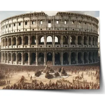 Plakát Sablio Plakát Řím Koloseum Legie - 60x40 cm