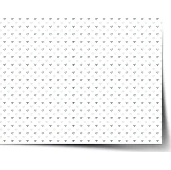 Plakát Sablio Plakát Srdíčka na bílé - 60x40 cm