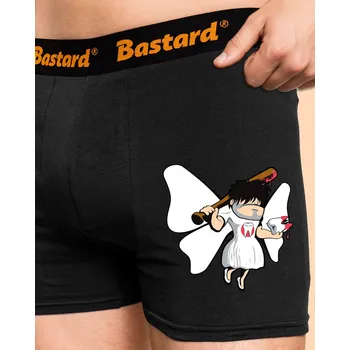 Trenýrky Bastard Zoubková víla boxerky Black