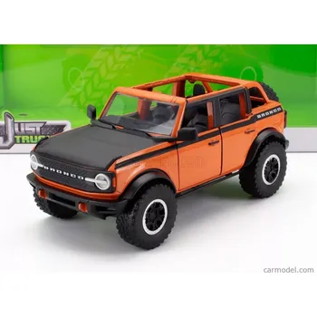autíčko Jada Ford usa Bronco Open 2021 With Set 4x Tires 1:24 Oranžová Černá