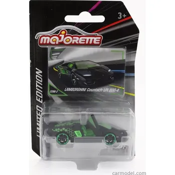 autíčko Majorette Lamborghini Countach Lpi 800-4 2021 1:64 Černá Zelená