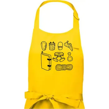 Kuchyňská zástěra Climbing Wall Gear - Pánská zástěra na vaření - Univerzální velikost ( Žlutá )