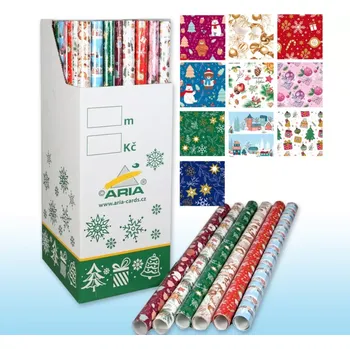 Balící papír Balící papír v roličce návin 7,5m vánoční - mix (BProl7,5va)