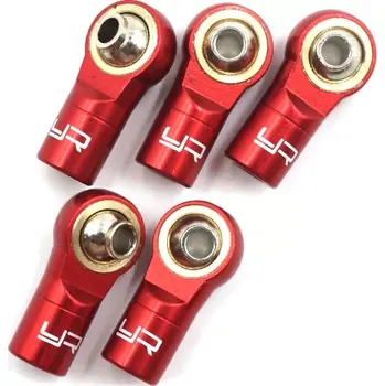 RC model Yeah Racing Kovový AL kulový čep M3, 5ks, Červený, opačný závit