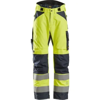 Snickers Workwear | Reflexní kalhoty AllroundWork zimní 37.5®, třída 2 žluté - Žlutá / S / S / žlutá
