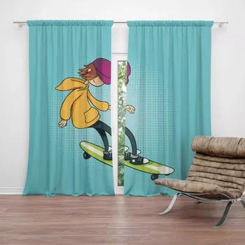 Závěs Sablio Závěs Skejťák: 2ks 140x250cm