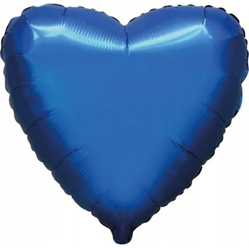 FÓLIOVÝ BALÓNEK SRDCE TMAVĚ MODRÉ 45 cm