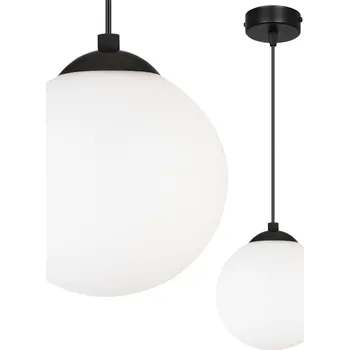 ZÁVĚSNÁ STROPNÍ LAMPA STROPNÍ SVÍTIDLO KULA ČERNÁ LED 15 cm