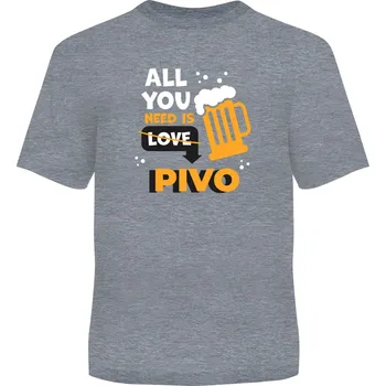 Party dekorace Pánské tričko - All you need is pivo, vel. XL