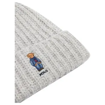 Čepice Vlněná čepice Polo Ralph Lauren 455936112 šedá 90X, vel. ONE SIZE