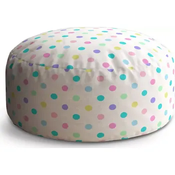 Taburet Sablio Taburet Circle Puntík vedle puntíku: 38x48 cm