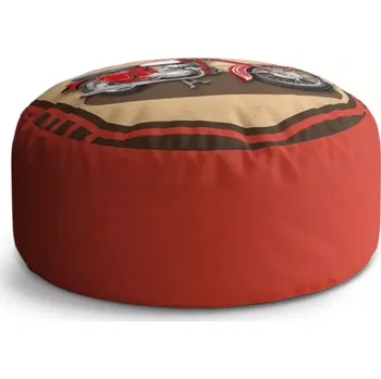 Taburet Sablio Taburet Circle Jawa panelka Vintage: 38x48 cm