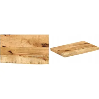 Konferenční stolek 50x20x2 cm, Deska stolu, přírodní hrana, surové mangové dřevo, 5 cm