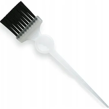 Kosmetický štětec TERMIX Úzký štětec na barvení vlasů PRŮHLEDNÝ s černou rukojetí