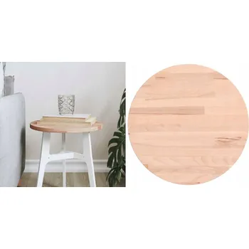 Konferenční stolek Světlé bukové dřevo, Stolová deska, kulatý, Ø30x1,5 cm