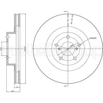 Brzdový kotouč Brzdový kotouč CIFAM (800-1132C)