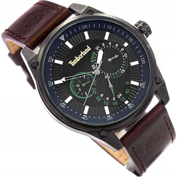 Hodinky PÁNSKÉ HODINKY TIMBERLAND TDWGF9000903 DUMBARTON – HNĚDÉ S HNĚDÝM ŘEMÍNKEM A UKAZATELEM DATA (DATUMOVKA)