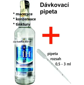 Likér Líh konzumní - potravinářský 80% 0,5 l + měřící pipeta