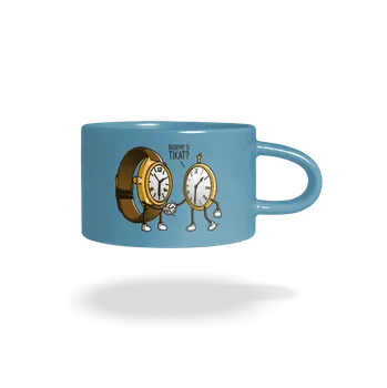 Bastard Tikání hrnek makronka Blue Macaron