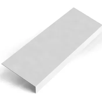 Okapnice podkladní r.š.125mm Al hliníkový plech 0.6mm přírodní, dl.2m