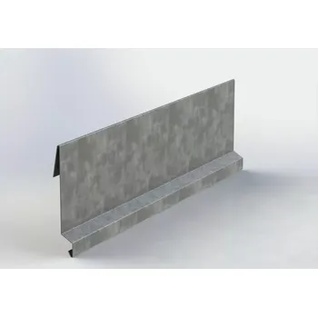 Závětrná lišta závěsná r.š.125mm AluZinek dl.2m