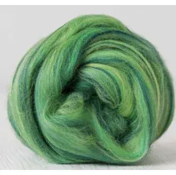 Ovčí rouno Ovčí rouno česané - zelený melír