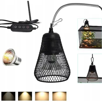 Teraristika ŽÁROVKA KULATÁ OCHRANA PRO ŽÁROVKU DO TERÁRIA PRO PLAZY 50W + KLEČ