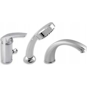 Vodovodní baterie Nástěnná vanová baterie NOVASERVIS stříbrná