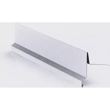 Závětrná lišta klasik horní s okapnicí r.š.250mm Al Hliník přírodní dl.2m