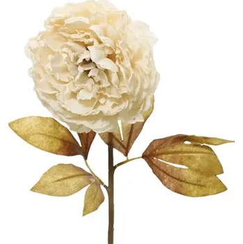 umělá květina Umělá květina pivoňka 75 cm krémová