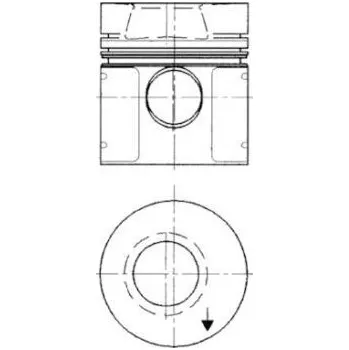 Píst motoru Píst KOLBENSCHMIDT (91551610)