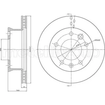 Brzdový kotouč Brzdový kotouč CIFAM (800-418)