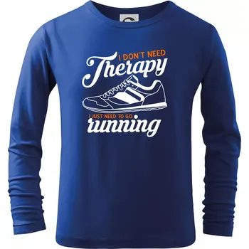 Chlapecké tričko I don't need therapy running - Triko dětské Long Sleeve - 122 cm/6 let ( Královská modrá )